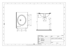 Ege Vitrifiye Pınara 53 cm Tezgahaltı Lavabo - 9153100110001310