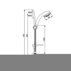 Newarc Minline Sürgülü Duş Seti 430691