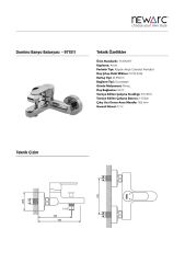 Newarc  Domino Banyo Bataryası 153-NEWARC-971511