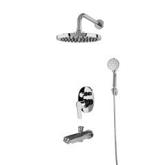 Newarc Domino Ankastre Duş Seti-Krom153-NEWARC-971131S