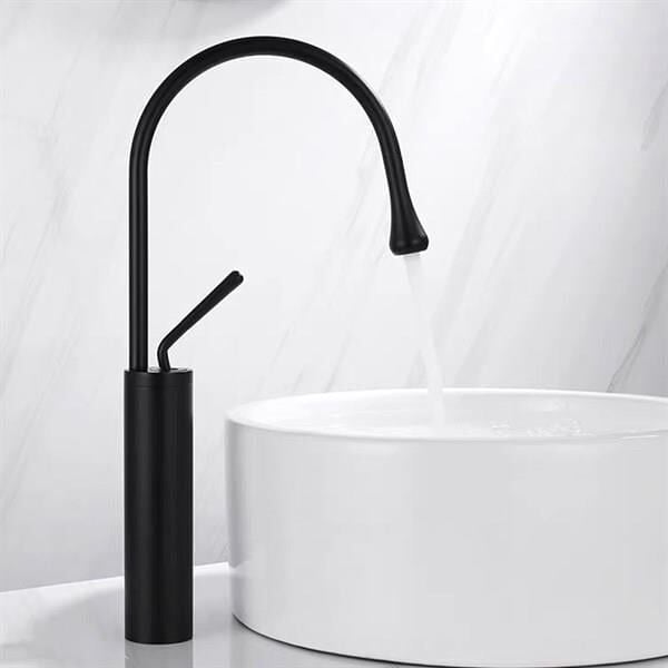 Eva Fontana Lavabo Bataryası Siyah Yüksek-F-815