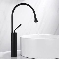 Eva Fontana Lavabo Bataryası Siyah Yüksek-F-815