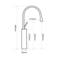 Eva Fontana Lavabo Bataryası – Rose | Yüksek -153-EVA-F-813