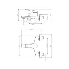 Newarc Next Banyo Bataryası – Siyah-153-NEWARC-984511B