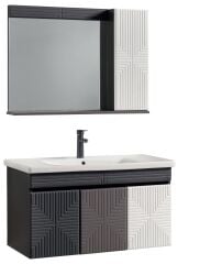 Renge Soft 80 cm Antrasit Dolap Takım-153-RENGE-SOFT 13080,