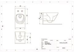 Ege Vitrifiye  Knidos Mat Beyaz Asma Klozet + Soft Close Kapak- 153-EGE-8830361410004310
